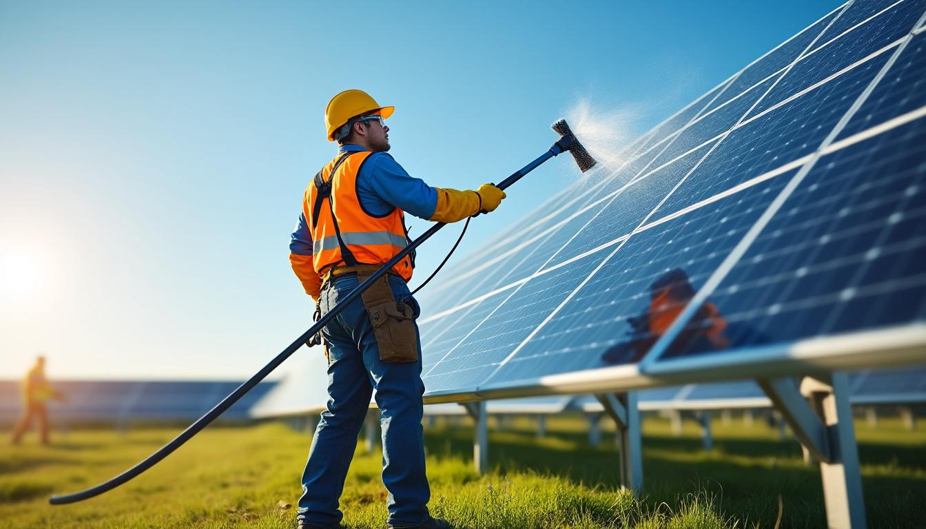 learn safe and effective methods to clean solar panels from the ground, ensuring optimal performance while prioritizing safety.