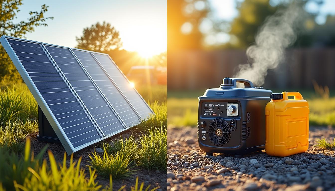 compare solar generators and gas generators in terms of cost, noise levels, and runtime to find the best power solution for your needs.